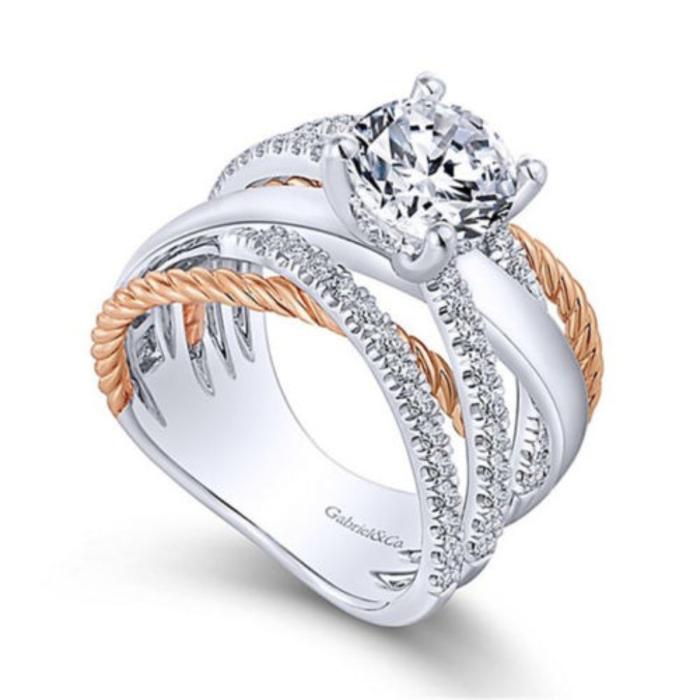 Gorgeous White Topaz Infinity Ring - Picture 7 of 8